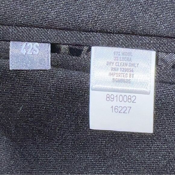 $400 NWOT Bonobos 44S Standard Fit Charcoal gray Jetsetter wool suit blazer - Picture 15 of 16